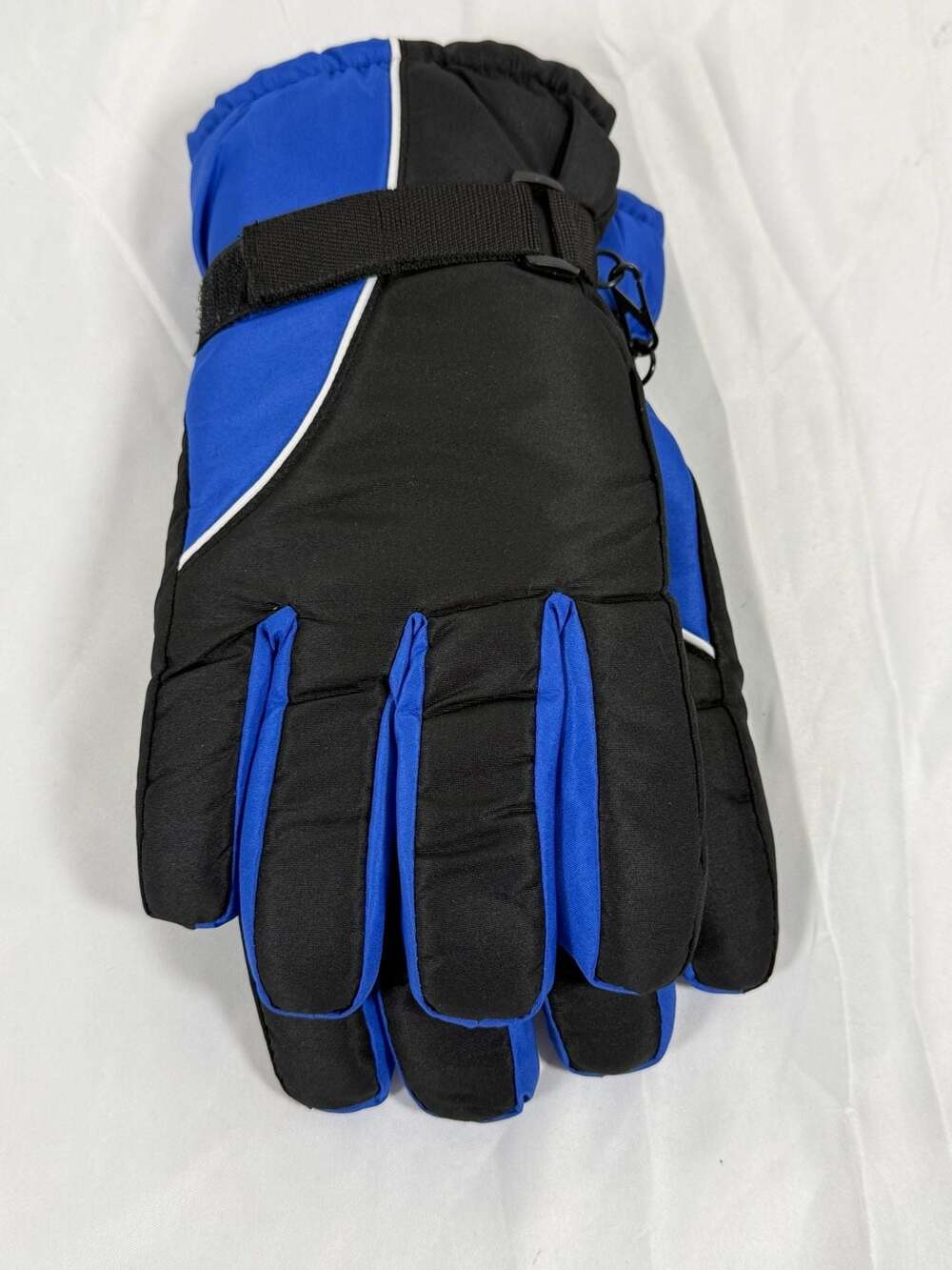 Rugged Wear Men's Ski Gloves Black Blue Size L New
